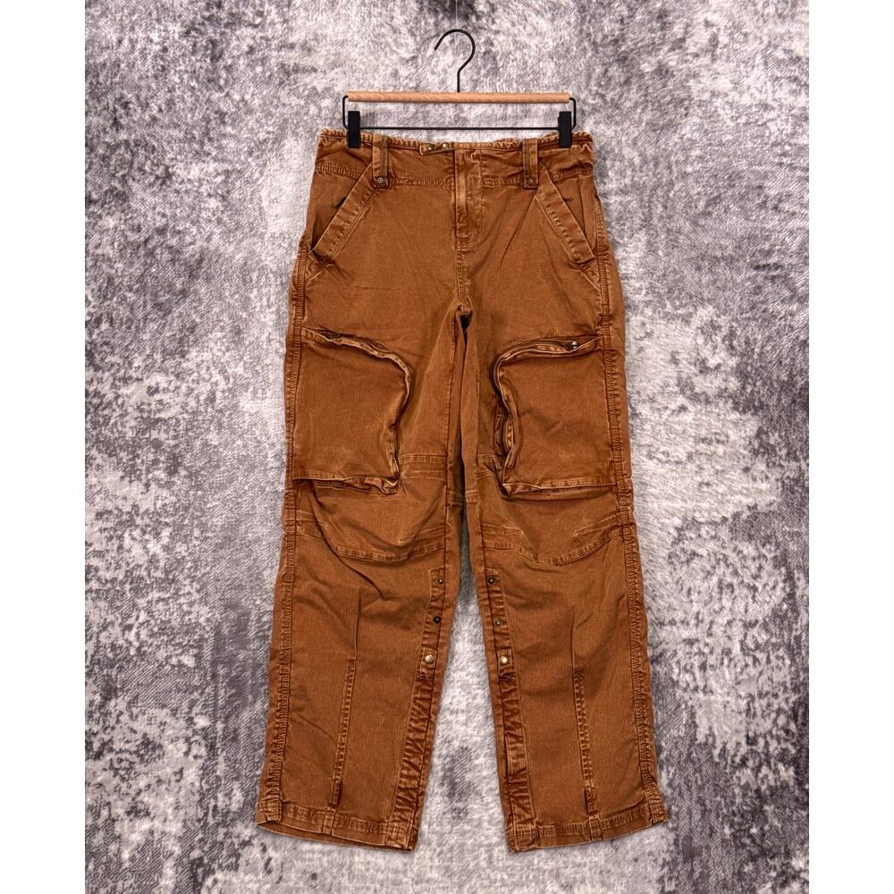 Free People Cant Compare Slouch Pants Small Womens Cargo - Picture 1 of 8